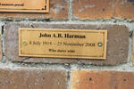 HARMAN John A.B. 1918-2008