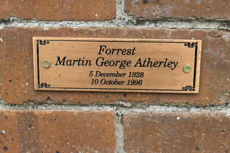 FORREST Martin George Atherley 1928-1996