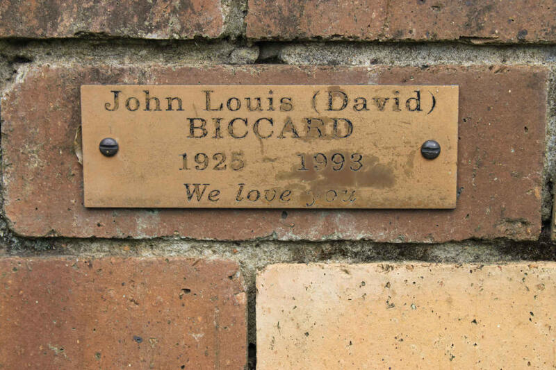 BICCARD John Louis 1925-1993