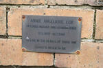 COX Annie Angelique 1897-1989