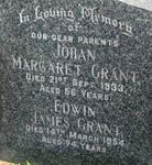 GRANT Edwin James -1954 & Johan Margaret -1933