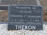 THERON Hendrina C. nee GROBBELAAR 1902-1989