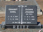 REITZ Ekhardt Carel 1927-2002 & Susara Johanna DU TOIT 1932-2002