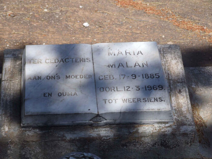 MALAN Maria 1885-1969