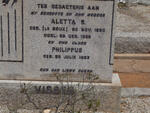 VISSER Philippus 1883- & Aletta S. LE ROUX 1890-1966