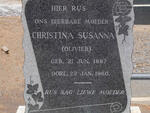 ? Christina Susanna nee OLIVIER 1887-1960