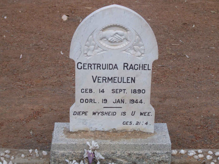 VERMEULEN Gertruida Rachel 1890-1944