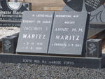 MARITZ Jacobus J. 1936-2000 & Annie M.M. KRÜGEL 1942-