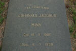 MINY Johannes Jacobus 1902-1939