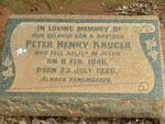 KRUGER Peter Henry 1846-1926