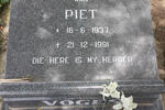VOGES Piet 1937-1991