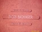 BACHINGER Jacob 1910-1943