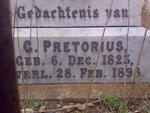 PRETORIUS G. 1823-1898