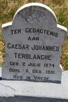 TERBLANCHE Caesar Johannes 1874-1951