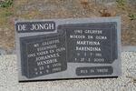 JONGH Johannes Hendrik, de 1906-1980 & Marthina Barendina 1911-2000