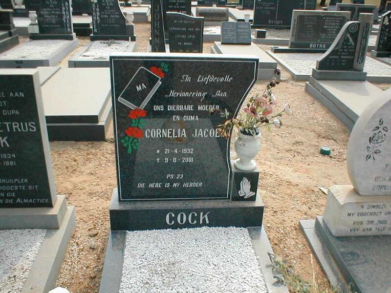 COCK Cornelia Jacoba 1932-2001