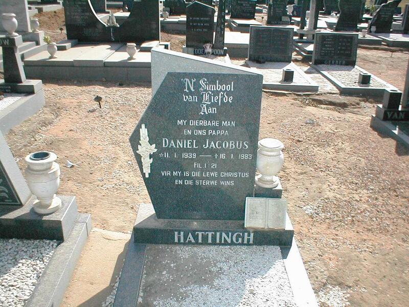 HATTINGH Daniel Jacob 1939-1983