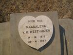 WESTHUIZEN Magdalena, v.d. 1875-1963