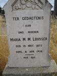LOUBSER Maria M.M. 1875-1956