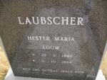 LAUBSCHER Hester Maria nee LOUW 1894-1964