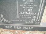 WALT Elsie Catherina, van der 1936-1984