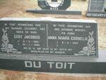 TOIT Gert Jacobus, du 1921-1985 & Anna Maria Cornelia 1922-