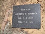BOSMAN Jacobus H. 1889-1975