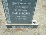 SCHOEMAN Maria Selina 1914-1985