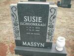 MASSYN  Susie geb. SCHOONRAAD 1905-1985