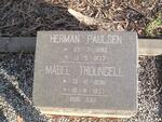 PAULSEN Herman 1893-1973 & Mabel TROUNCELL 1896-1977