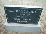 ROUX Manie, le 1933-1983