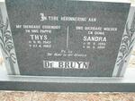 BRUYN Thys, de 1947-1983 & Sandra 1945-2000