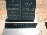 BRITZ Anna Martha 1904-1986