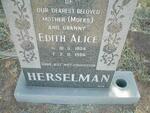 HERSELMAN Edith Alice 1924-1986