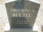 BEETGE Christoffel C. 1912-1988