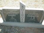 BOSHOFF Daniel C.  1921-1990 & Cornelia J.M. 1919-