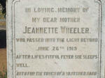 WHEELER Jeannette  -1919
