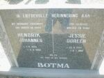 BOTMA Hendrik Johannes 1926-1990 & Jessie Doreen 1926-1996