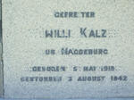 KALZ Willi 1919-1942