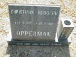 OPPERMAN Christiaan Rudolph 1952-1989