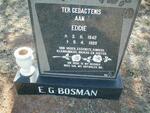 BOSMAN E.G. 1942-1989