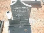 JANSEN Jan Stephanus 1951-1991