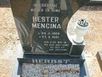 HERBST Hester Mencina 1909-1991