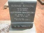 WALT Gertruida Magdalena, v.d. nee SNYMAN 1881-1957