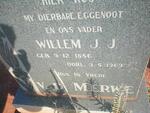 MERWE Willem J J, v.d. 1886-1969