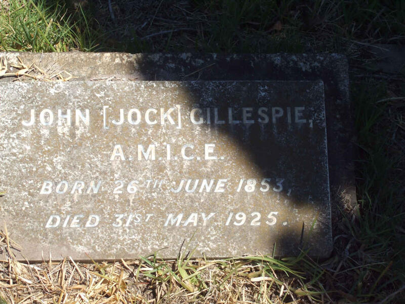 GILLESPIE John 1853-1925
