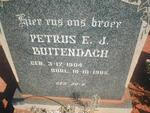 BUITENDACH Petrus E.J. 1904-1965