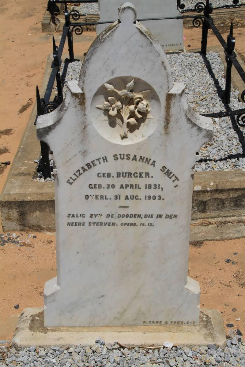 SMIT Elizabeth Susanna nee BURGER 1831-1903