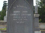 STEPHAN Henry John Charles 1884-1970