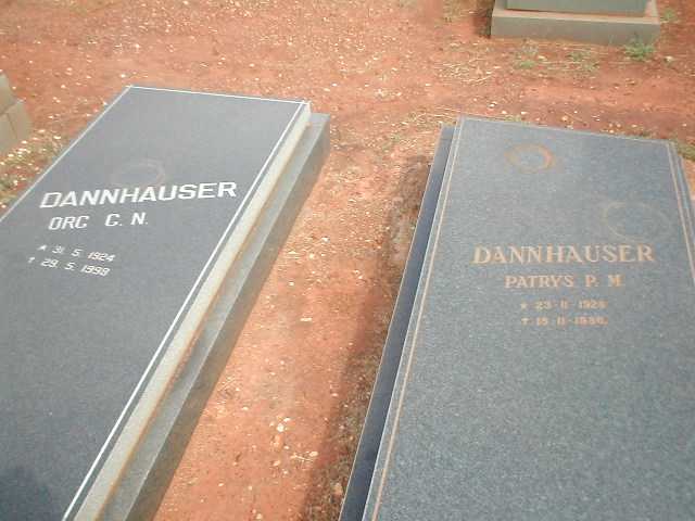 DANNHAUSER  G.N. 1924-1998 & P.M. 1929-1956